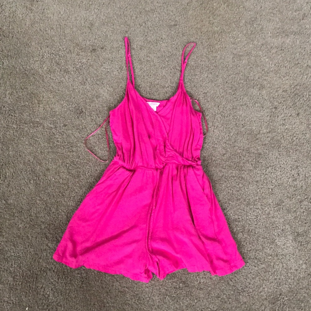 Pink Sleeveless Romper